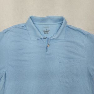 Van Heusen Casual Short Sleeve Collared Polo Shirt Adult Mens Size M Blue